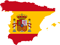Spanien Karte Flagge